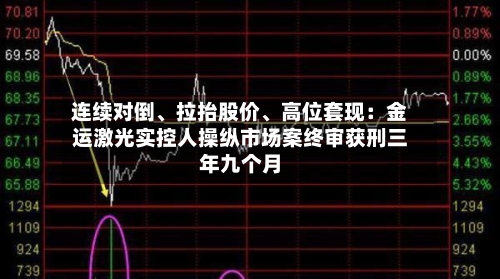 连续对倒、拉抬股价	、高位套现：金运激光实控人操纵市场案终审获刑三年九个月-第2张图片