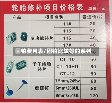 固铂费用表/固铂比较好的系列-第2张图片