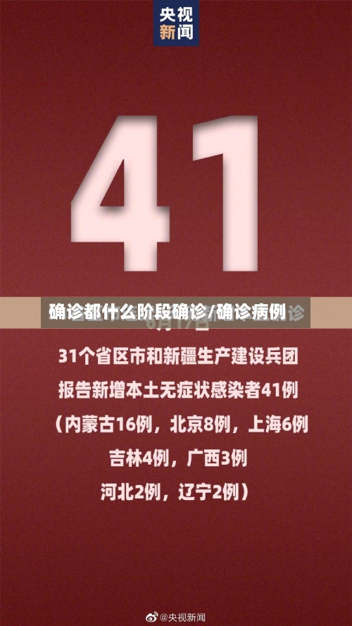 确诊都什么阶段确诊/确诊病例-第1张图片