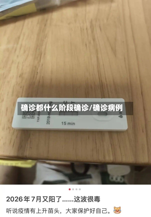确诊都什么阶段确诊/确诊病例-第2张图片