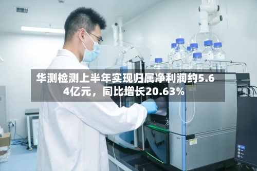 华测检测上半年实现归属净利润约5.64亿元，同比增长20.63%-第2张图片