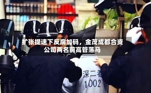 扩张提速下反腐加码，金茂成都合资公司两名前高管落马-第2张图片
