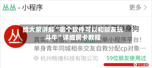 给大家讲解“哪个软件可以和朋友玩斗牛”详细房卡教程-第2张图片