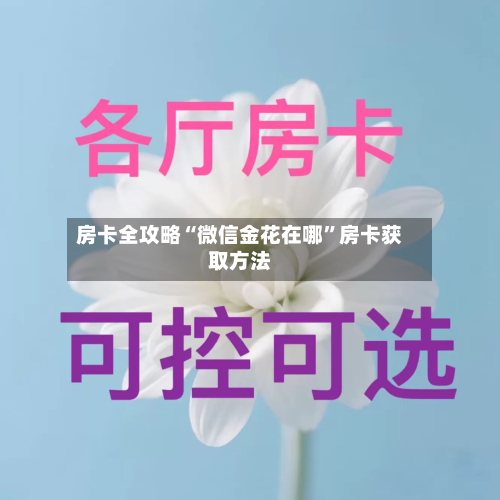 房卡全攻略“微信金花在哪”房卡获取方法-第2张图片