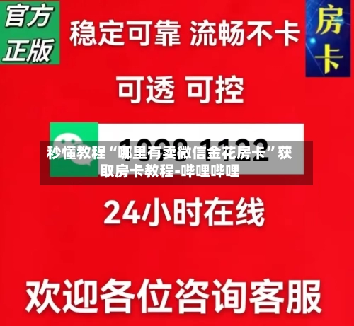 秒懂教程“哪里有卖微信金花房卡”获取房卡教程-哔哩哔哩