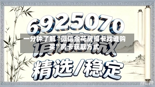 一分钟了解“微信金花房间卡找谁购买”房卡获取方式-第3张图片