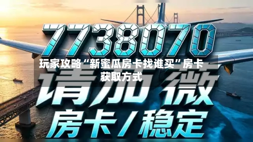 玩家攻略“新蜜瓜房卡找谁买”房卡获取方式-第3张图片