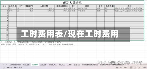 工时费用表/现在工时费用-第3张图片
