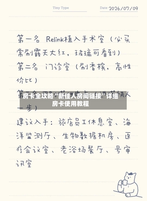 房卡全攻略“新佳人房间链接	”详细房卡使用教程-第2张图片