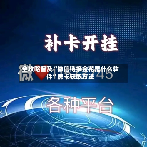全攻略普及“微信链接金花是什么软件	”房卡获取方法-第2张图片