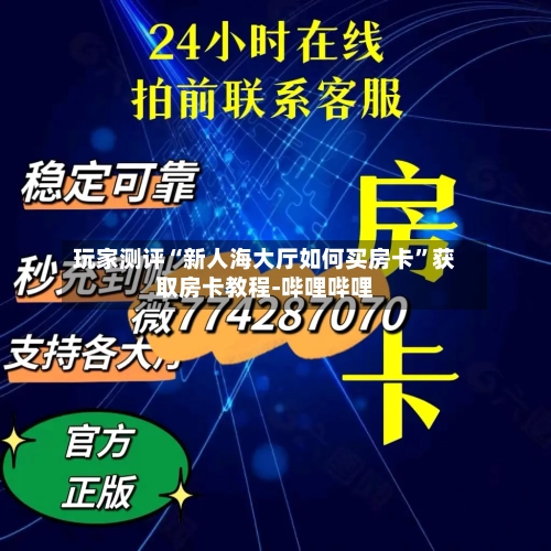 玩家测评“新人海大厅如何买房卡”获取房卡教程-哔哩哔哩-第2张图片