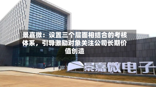 景嘉微：设置三个层面相结合的考核体系，引导激励对象关注公司长期价值创造