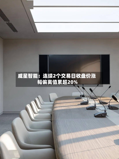 威星智能：连续2个交易日收盘价涨幅偏离值累超20%
