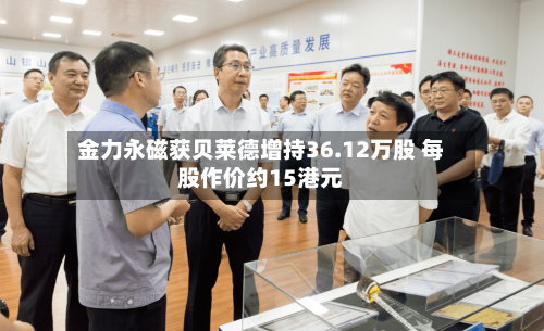 金力永磁获贝莱德增持36.12万股 每股作价约15港元-第1张图片