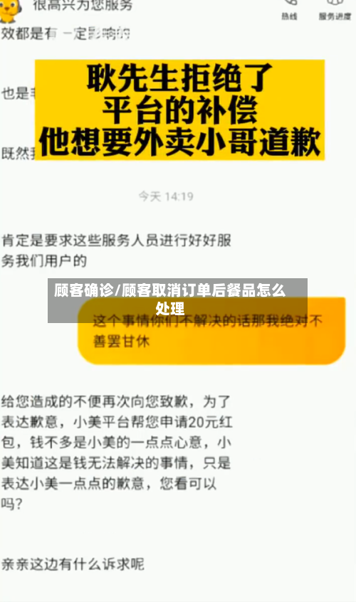 顾客确诊/顾客取消订单后餐品怎么处理-第1张图片