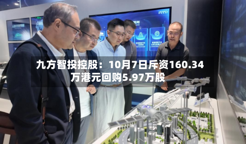 九方智投控股:10月7日斥资160.34万港元回购5.97万股